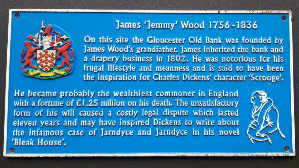 Dickens' Scrooge 'inspired by Gloucester banker Jemmy' - BBC News