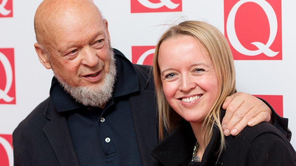 Emily Eavis with her father Michael