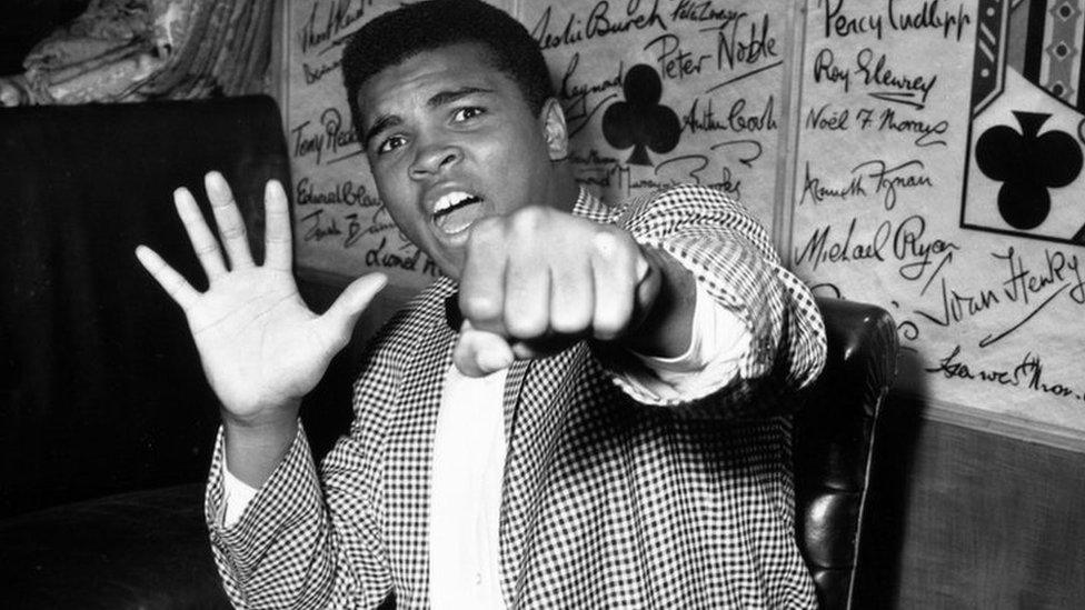 Muhammad Ali, then known as Cassius Clay