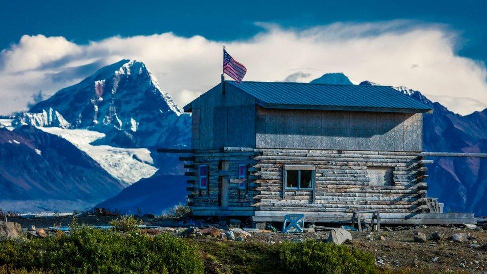 A remote Alaskan cabin