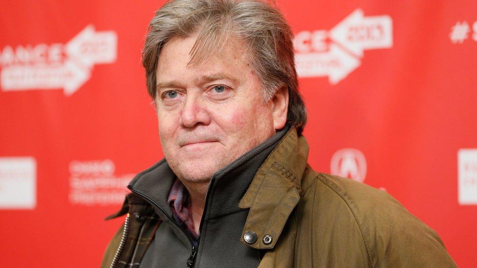 Stephen Bannon was named Mr Trump's campaign chief executive officer.