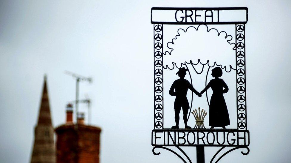 Great Finborough village sign