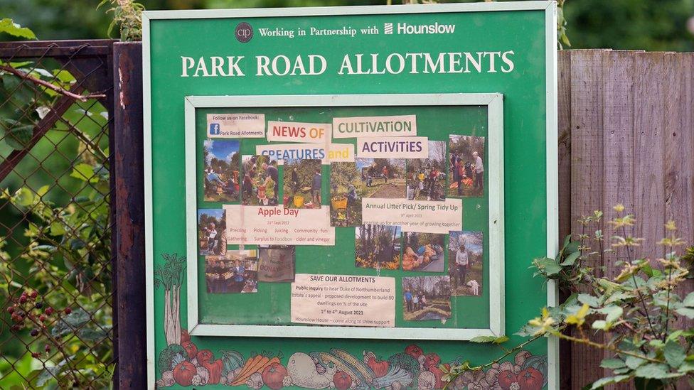 Park Road Allotments in Isleworth