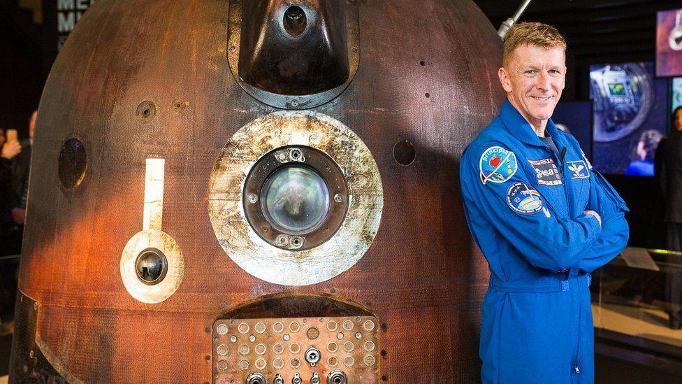 Tim Peake and capsule