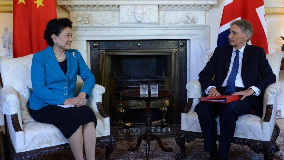 Liu Yandong and Philip Hammond