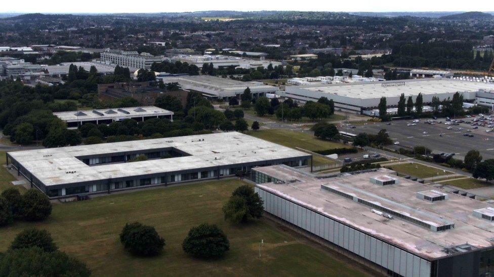 Aerial shot of Boots site in Nottingham