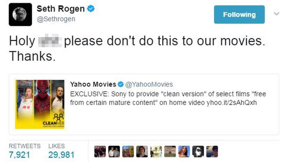 Seth Rogen edited tweet