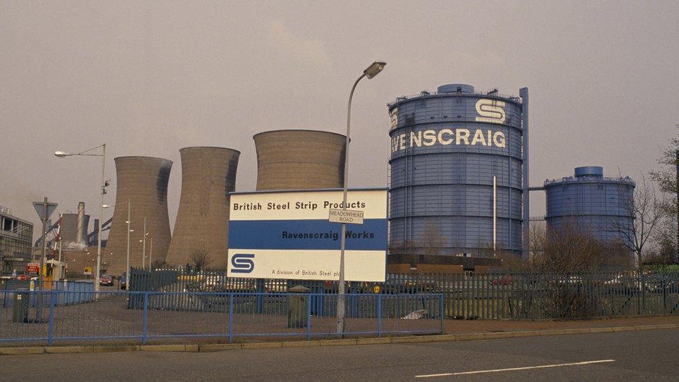 Ravenscraig steelworks when it was still in operations