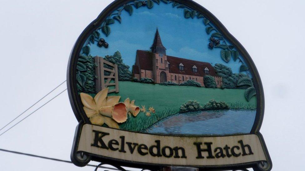 Kelvedon Hatch village sign