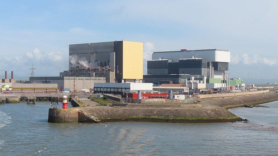 Heysham 1 and Heysham 2 power stations in Heysham, Lancashire