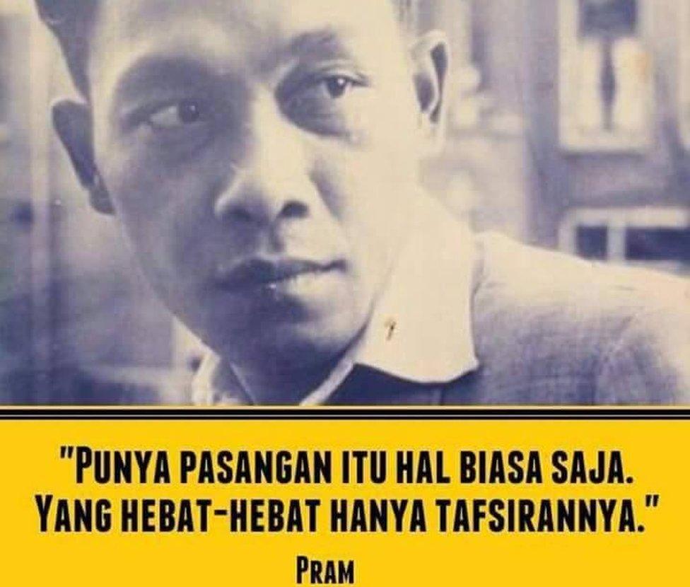 Pramoedya Ananta Toer – “Life is simple; what makes it complicated are its interpretations…” ALTERED: “Having a date is nothing special; what makes it great are only its interpretations…”