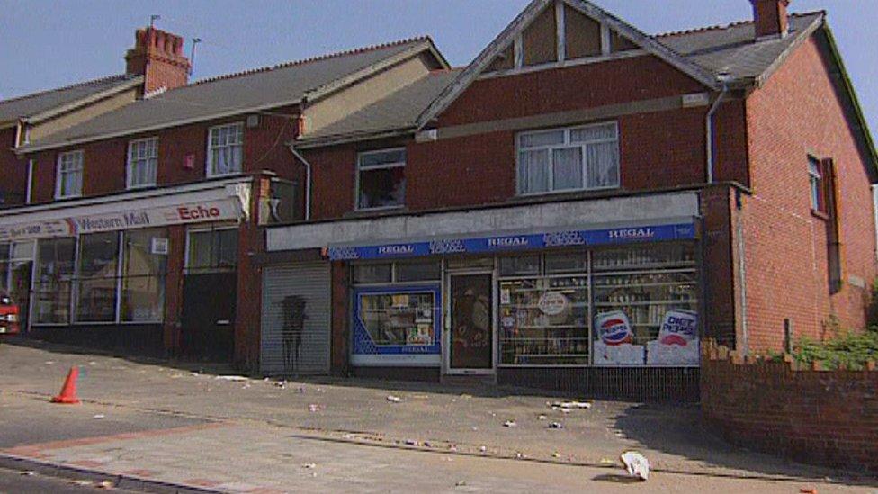 Shops on Wilson road in Ely were at the epicentre of the Ely riots