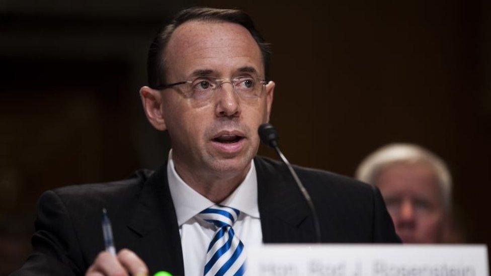 US Deputy Attorney General Rod Rosenstein