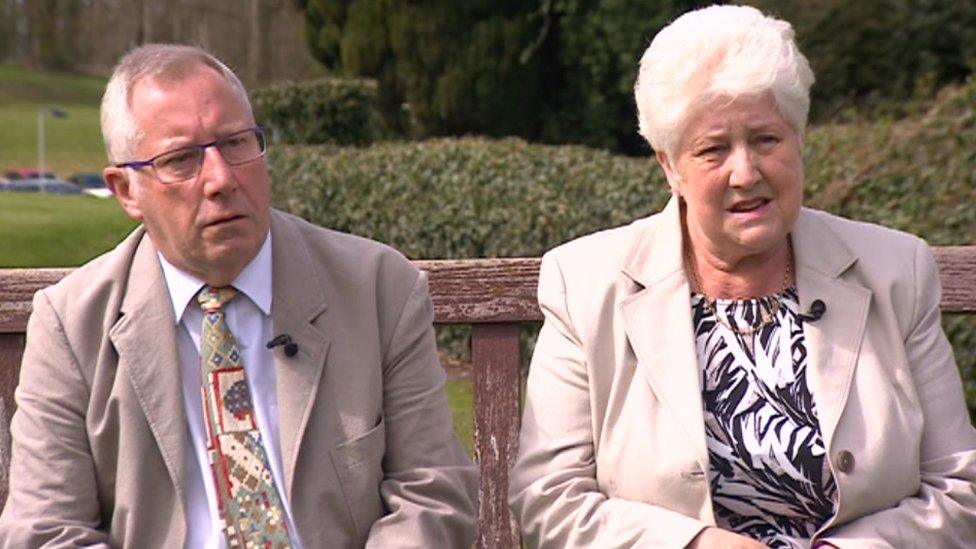 Paul Wilson's parents Margaret and Keith Wilson