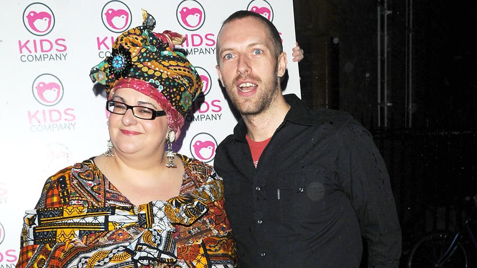 Camila Batmanghelidjh with Chris Martin