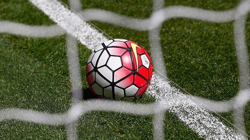 The goalline technology is checked prior to the Barclays Premier League match between Chelsea and Swansea City