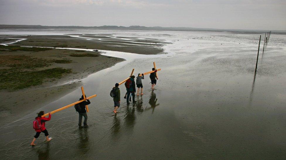 Pilgrims head to Holy Island