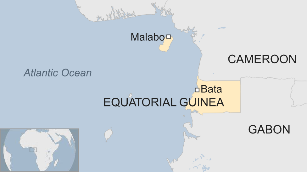 Map of Equatorial Guinea