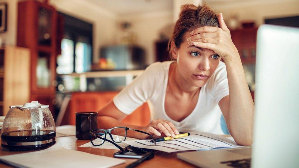 Women working at home