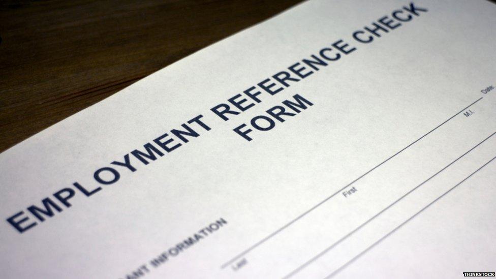 Employment reference check form