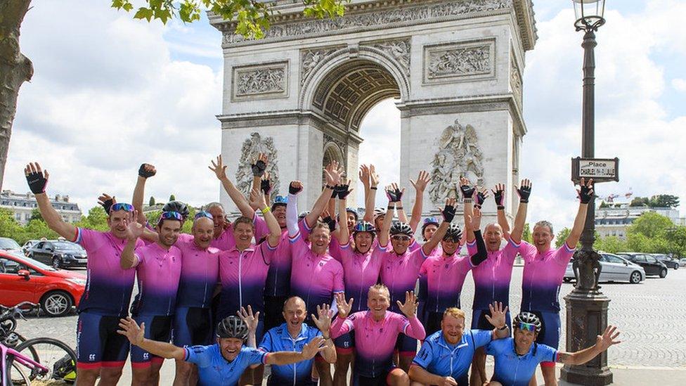 The team at the Arc de Triomphe