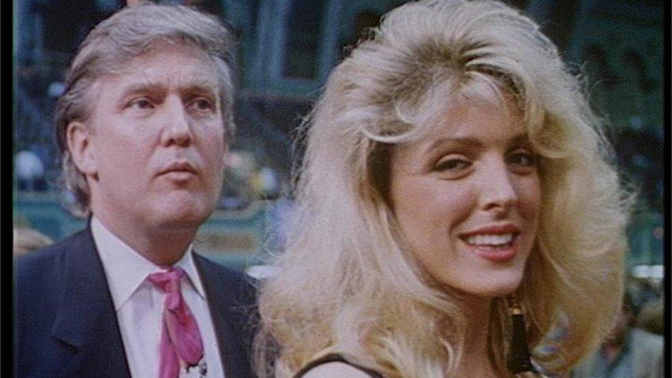 Donald Trump and Marla Maples