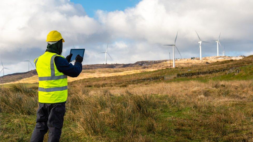 wind turbines