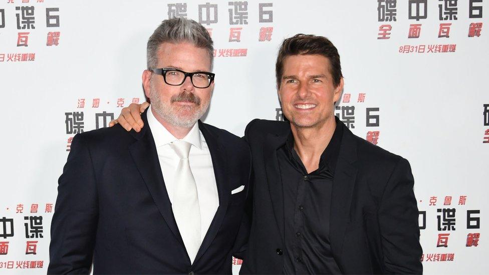 Christopher McQuarrie (left) and Tom Cruise