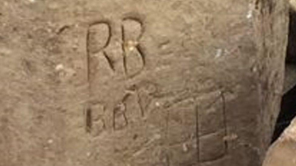 Medieval graffiti unearthed by HS2 archaeologists in Stoke Mandeville