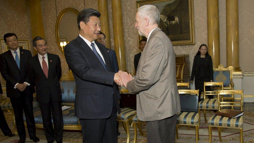 Corbyn and President Xi