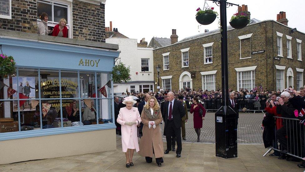 The Queen touring Margate