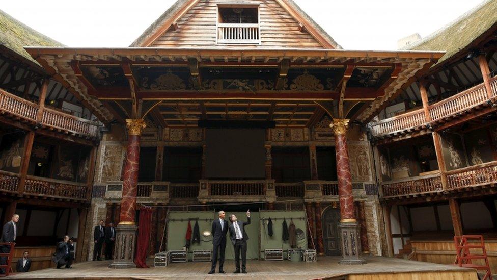 Barack Obama at the Globe