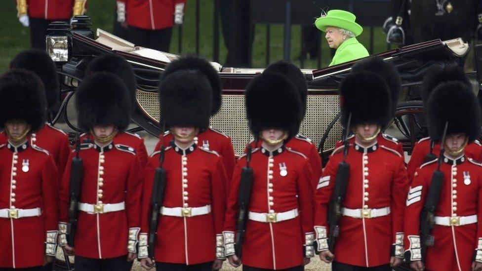 Trooping the colour parade