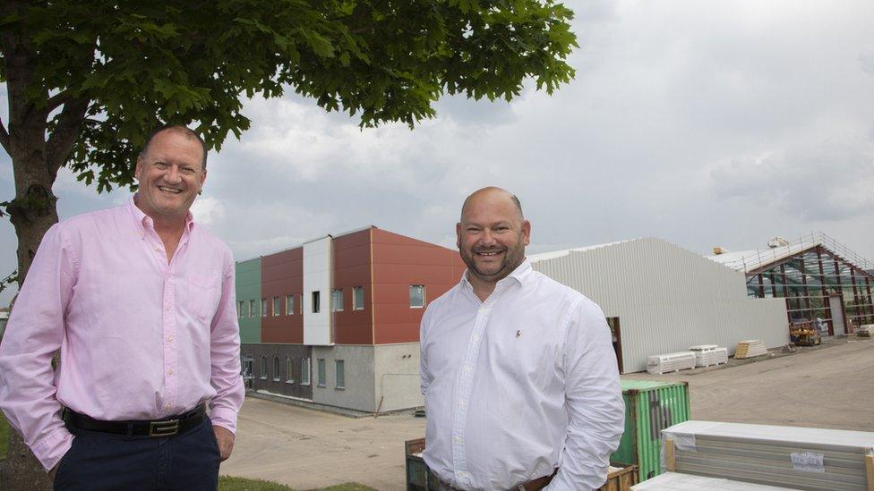 Robin and Christien Jones at the site of the new factory