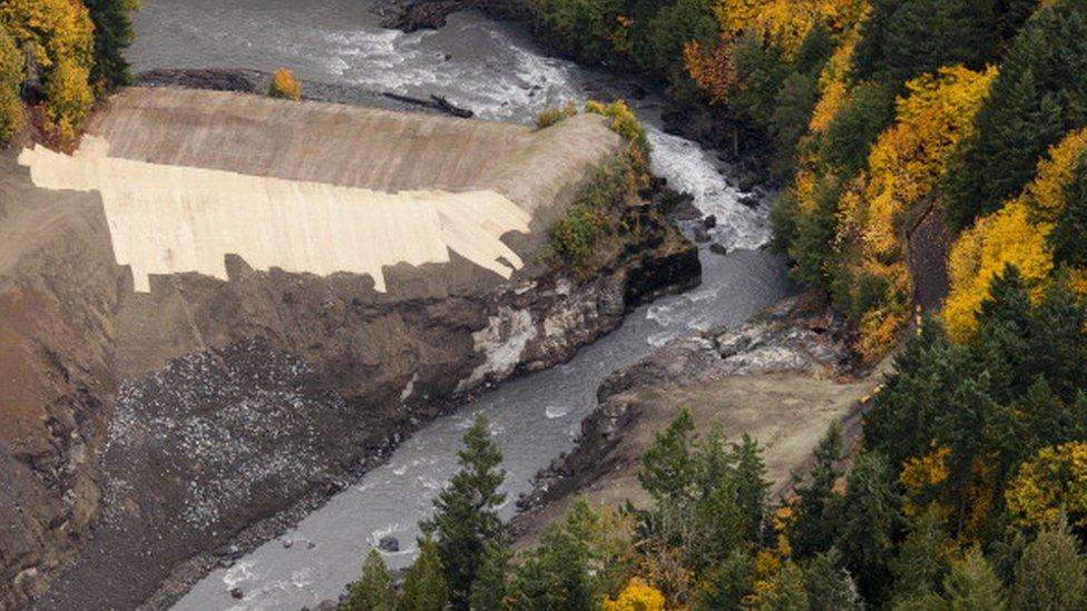 Elwah river dam