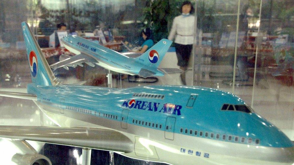 Korean Airline model plane