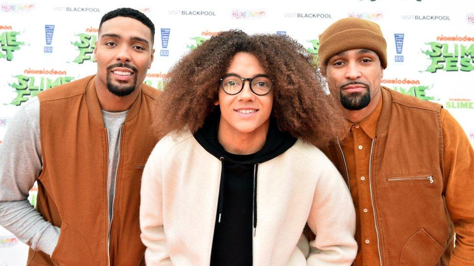 Jordan Banjo, Perri Kiely and Ashley Banjo