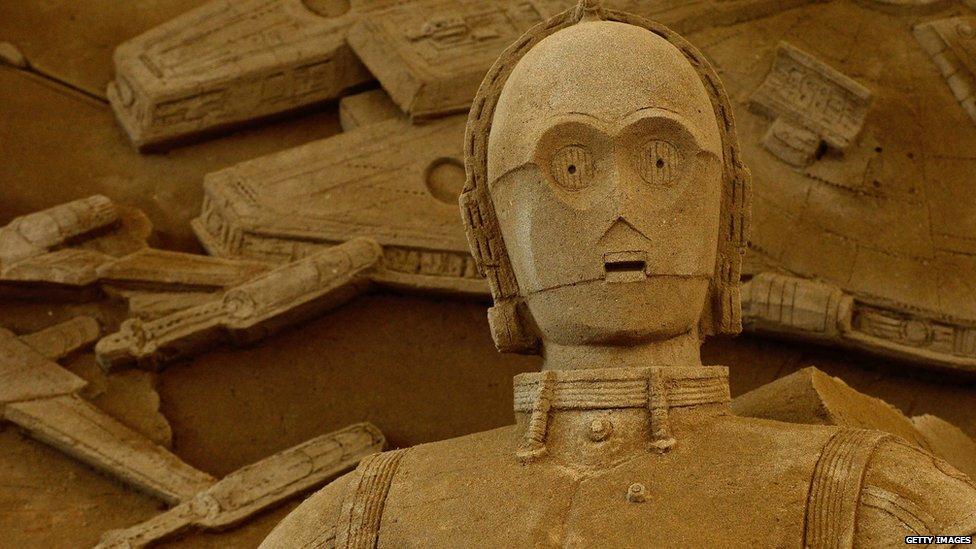 A Star Wars sand sculpture in Japan