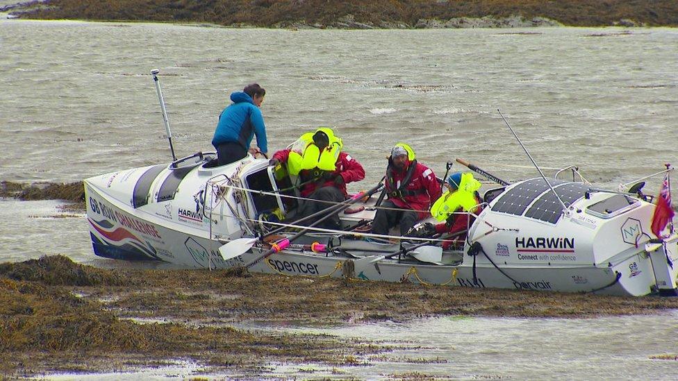 Rowing vessel at Ardglass