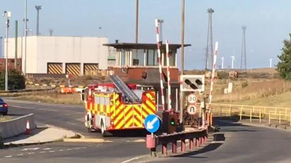 Emergency services at the SSI site