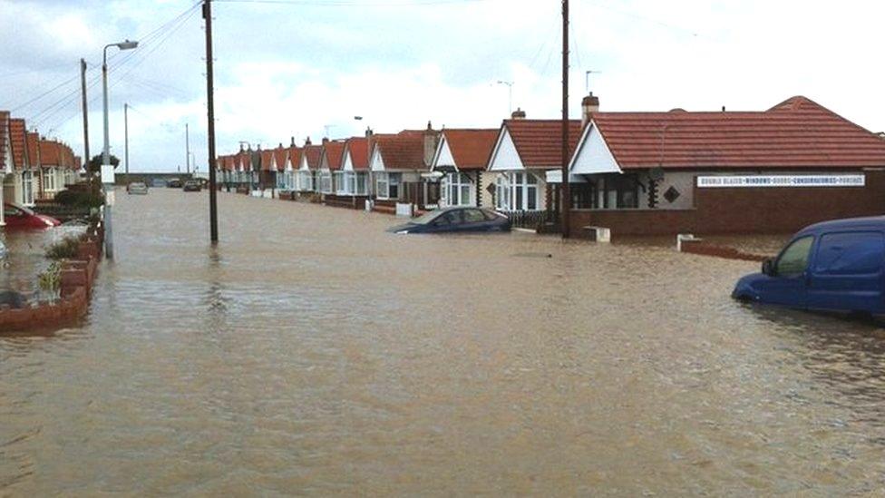 Flooding in Rhyl