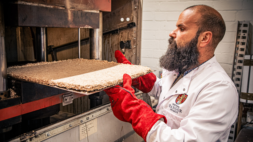 Wool being made into insulation by Dr Athanasios Dimitriou