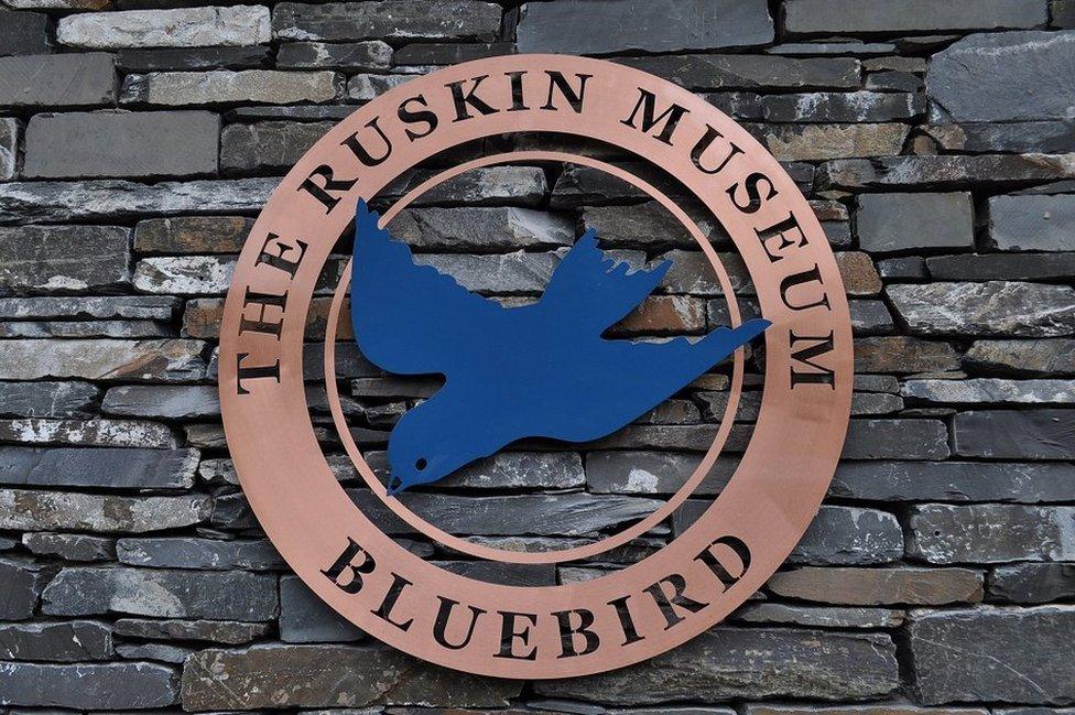 Ruskin Museum's Bluebird logo