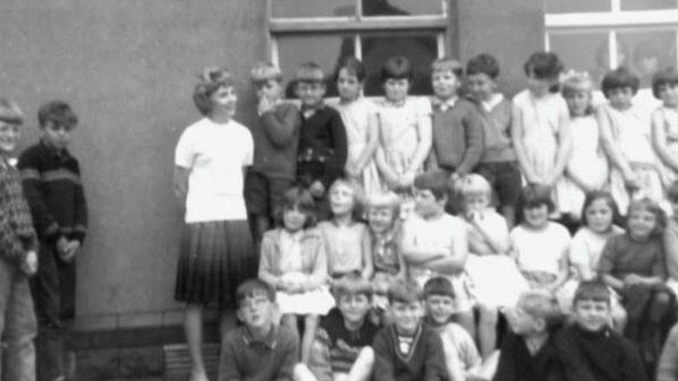 Hettie Williams as a young teacher at Pantglas Junior School