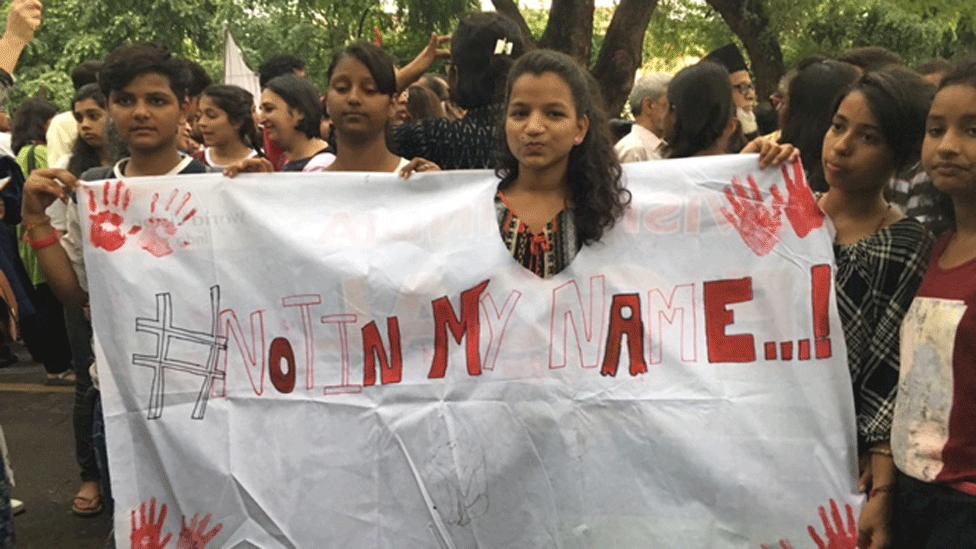 About 2,000 people gathered at Jantar Mantar, a historical Delhi monument and popular venue for protests