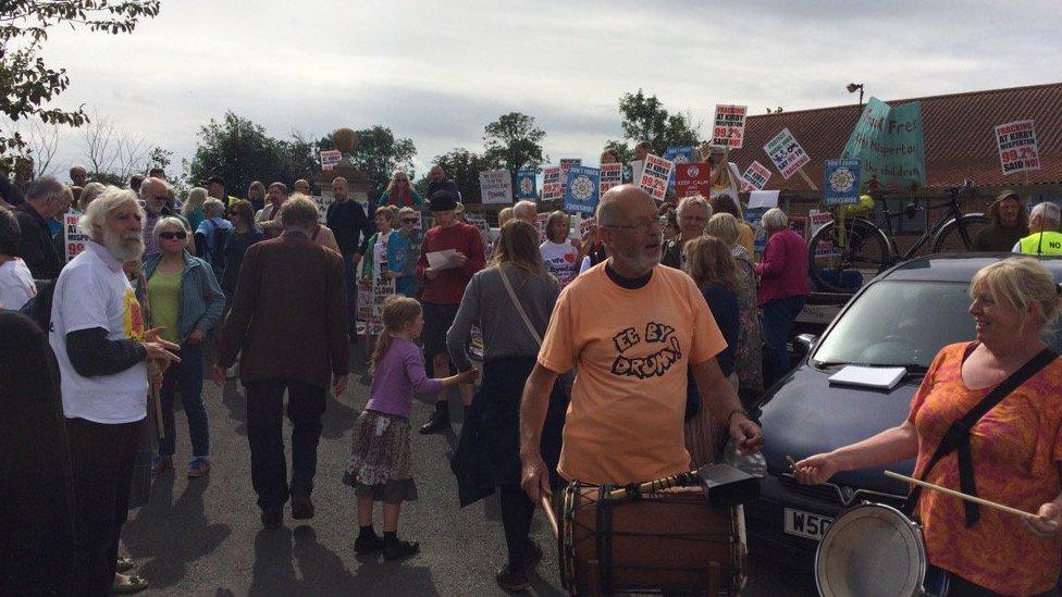 Fracking protests