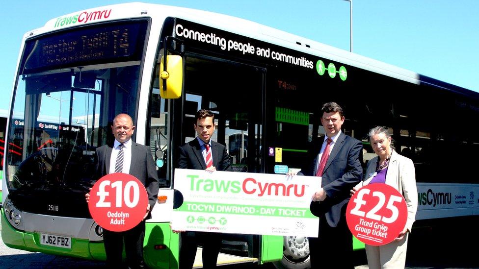 Ken Skates launches the TrawsCymru day ticket