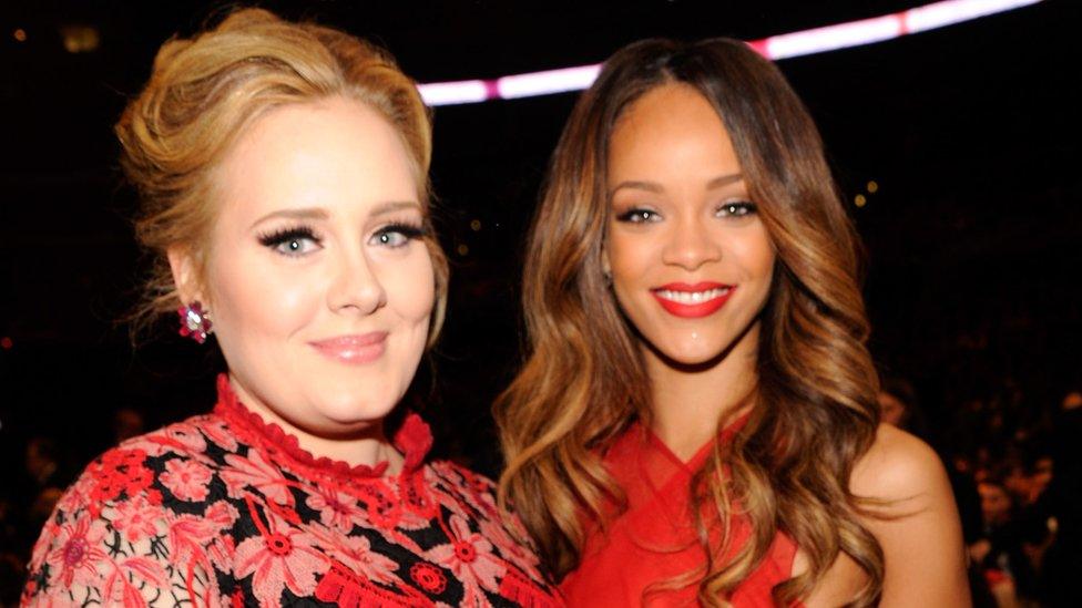 Adele and Rihanna