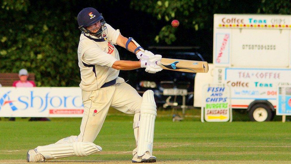 Chris Brown batting for Norfolk