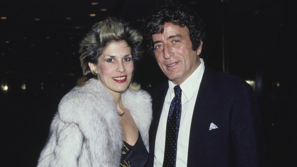 Tony Bennett with his second wife, Sandra Grant